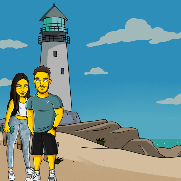 2 full body beach background