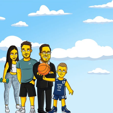 4 full body clouds background