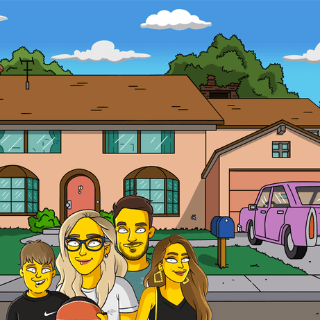 4 shoulders up house background