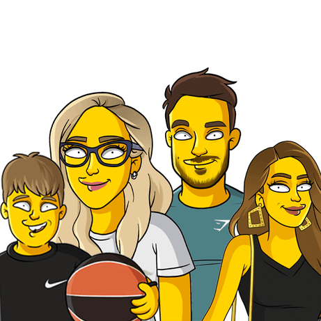 4 shoulders up none background