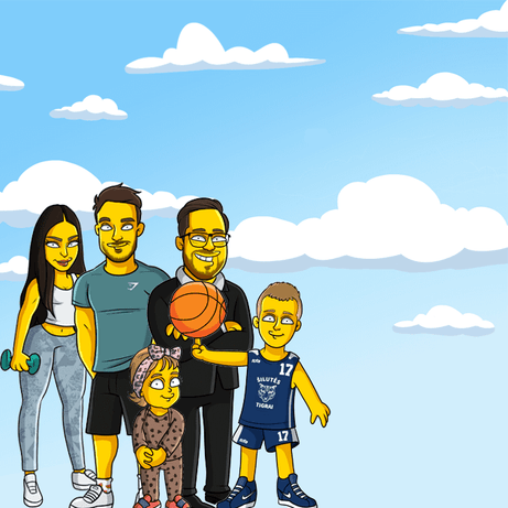 5 full body clouds background