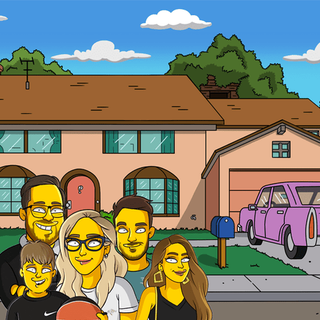 5 shoulders up house background