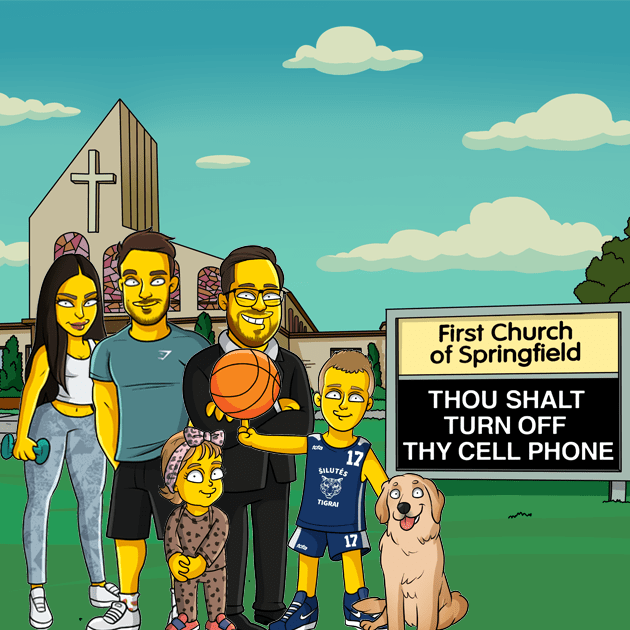 6 full body church background