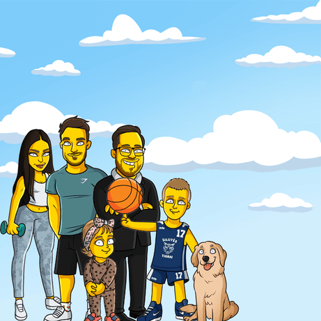 6 full body clouds background