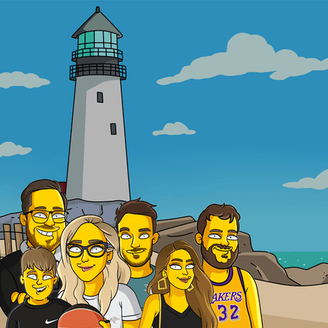 6 shoulders up beach background