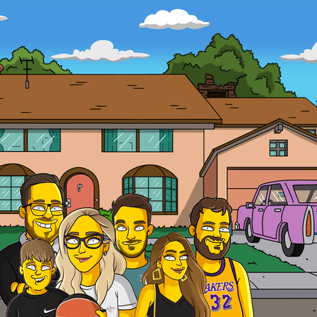 6 shoulders up house background