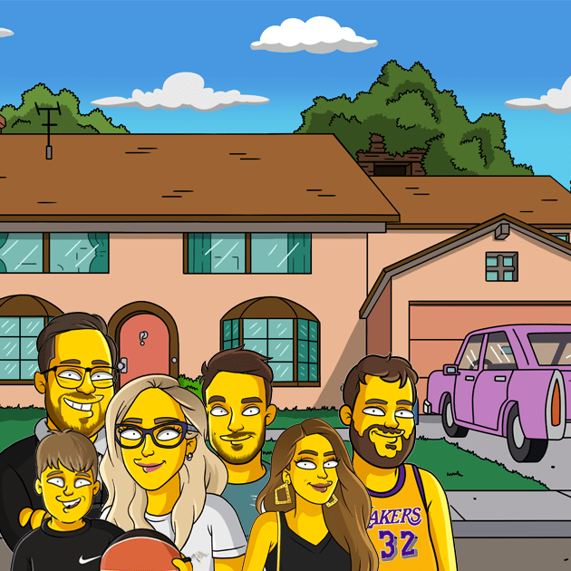 6 shoulders up house background